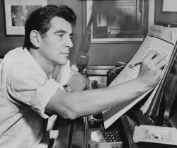 Leonard Bernstein in 1955 - AL RAVENNA - LIBRARY OF CONGRESS