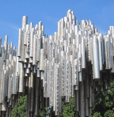 Памятник Сибелиусу в Финляндии