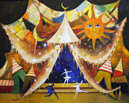 Василий Кандинский. Эскизы к балету 'Петрушка'