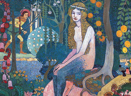 Die schöne Melusine. Aus einem Triptychon von Heinrich Vogeler